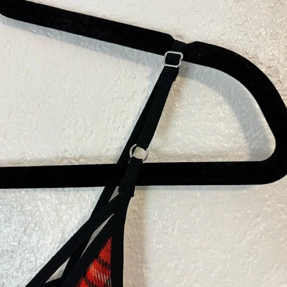 Women’s BCBG Black And Red Plaid Slip Dress Size 2 NWT - Picture 6 of 10